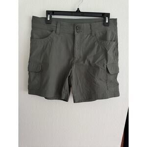 Eddie Bauer Women's 10 Olive Cargo Hiking Trail Shorts